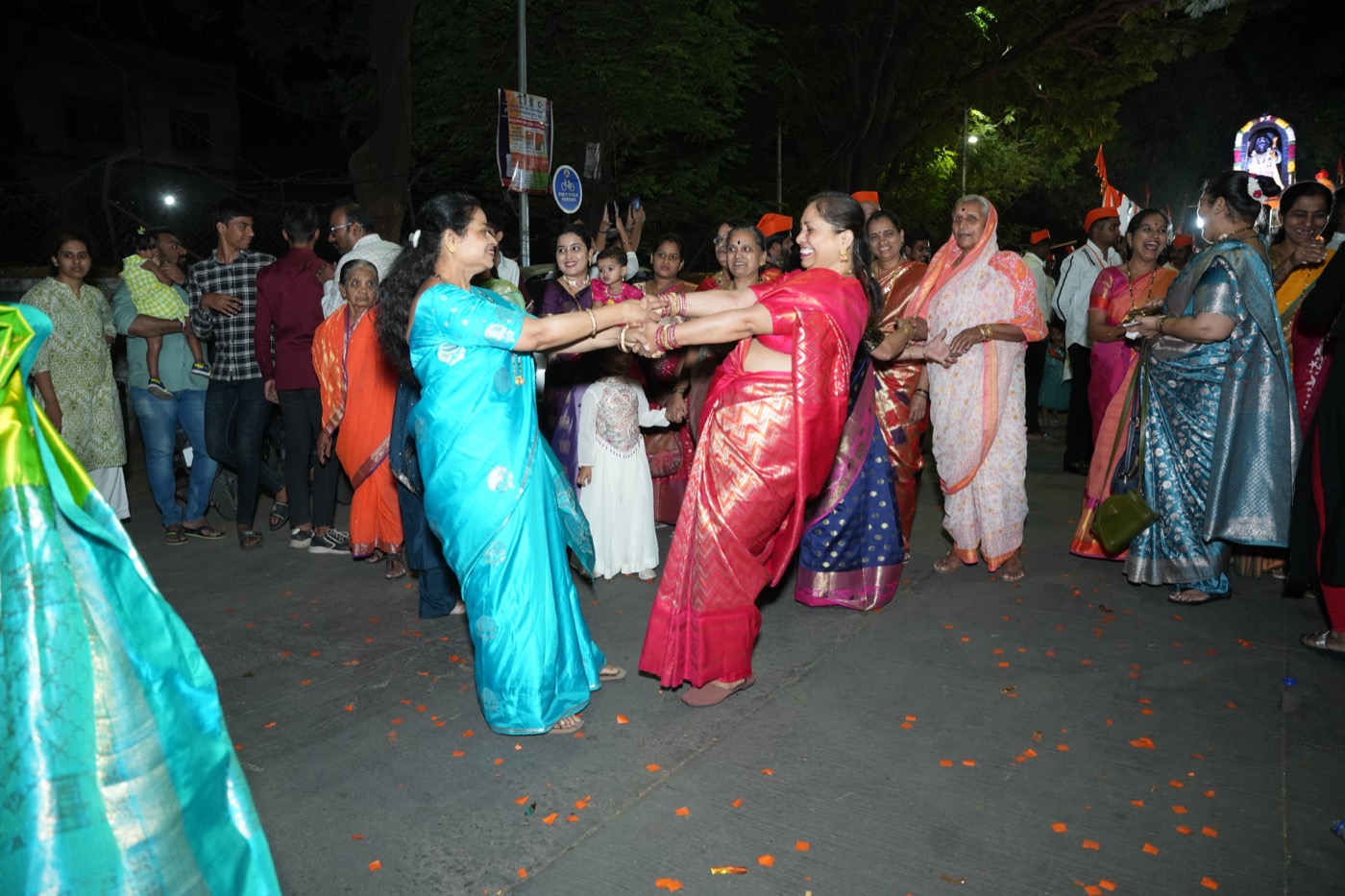 Traditional dance during procession